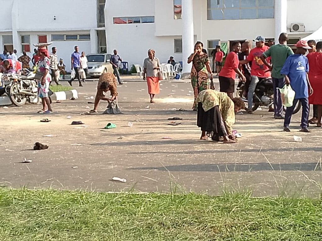 Hoodlums vandalize governor’s palliatives in Abak