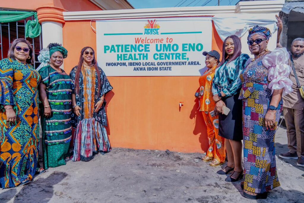 Lady Helen Obareki commends Ibeno Council Chairman’s performance, inaugurates Patience Umo Eno health centre
